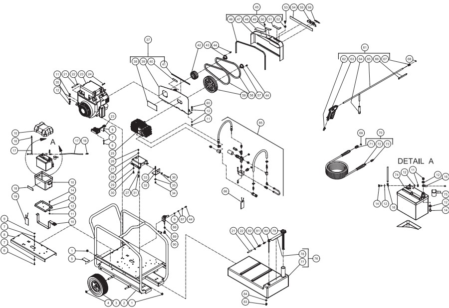 MITM CWC-4005-1MGH pressure washer parts and manual